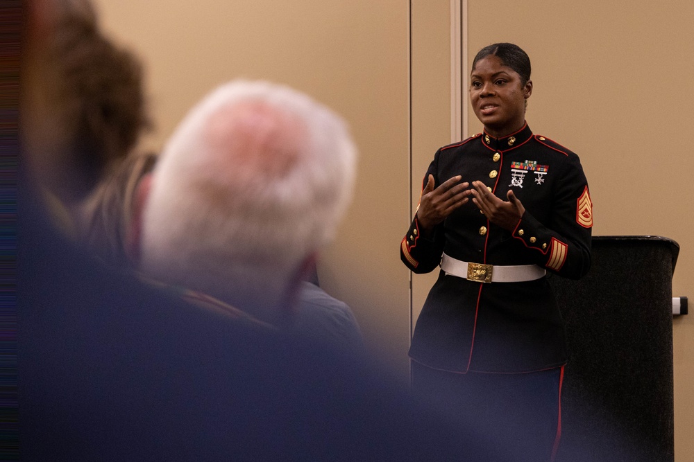 Marines continue partnership with Music for All at Bands of America Grand National Championships