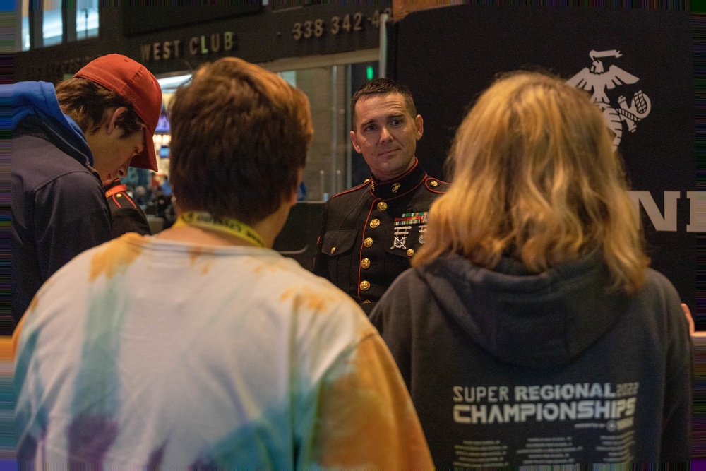 Marines continue partnership with Music for All at Bands of America Grand National Championships