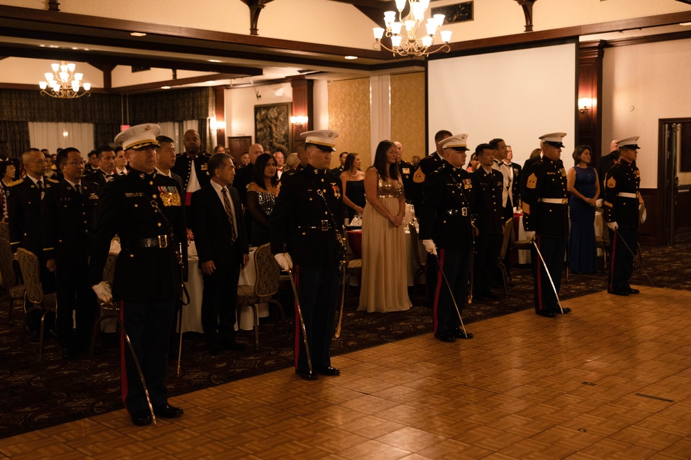 MCIPAC celebrates the 247th Marine Corps birthday at the SNCO Ball