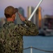 Sailor Salutes During Colors