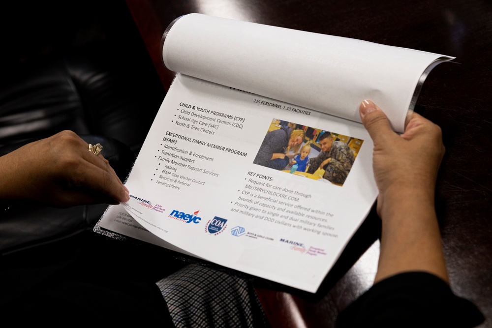 Family Support Tour familiarizes military spouses of key leaders with Camp Foster services and establishments