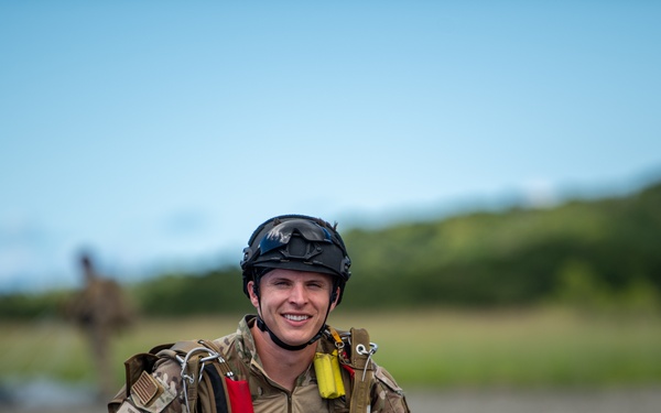38th Rescue Squadron pararesuce jump in Palau