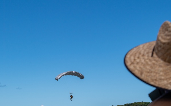 38th Rescue Squadron pararesuce jump in Palau