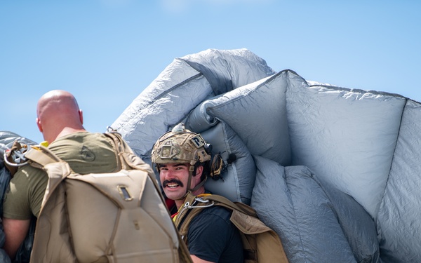 38th Rescue Squadron pararesuce jump in Palau