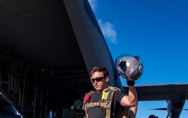 38th Rescue Squadron pararesuce jump in Palau