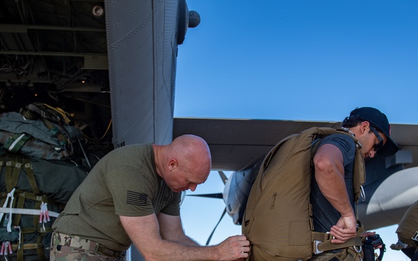38th Rescue Squadron pararesuce jump in Palau