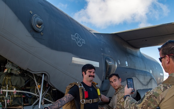 38th Rescue Squadron pararesuce jump in Palau