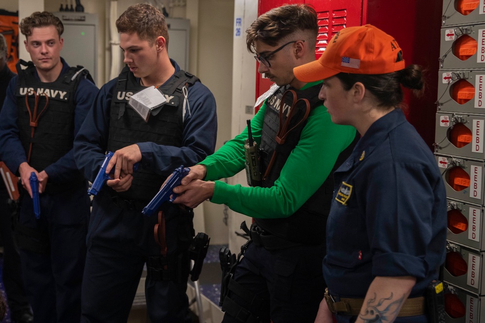 USS Tripoli ATFP Drill