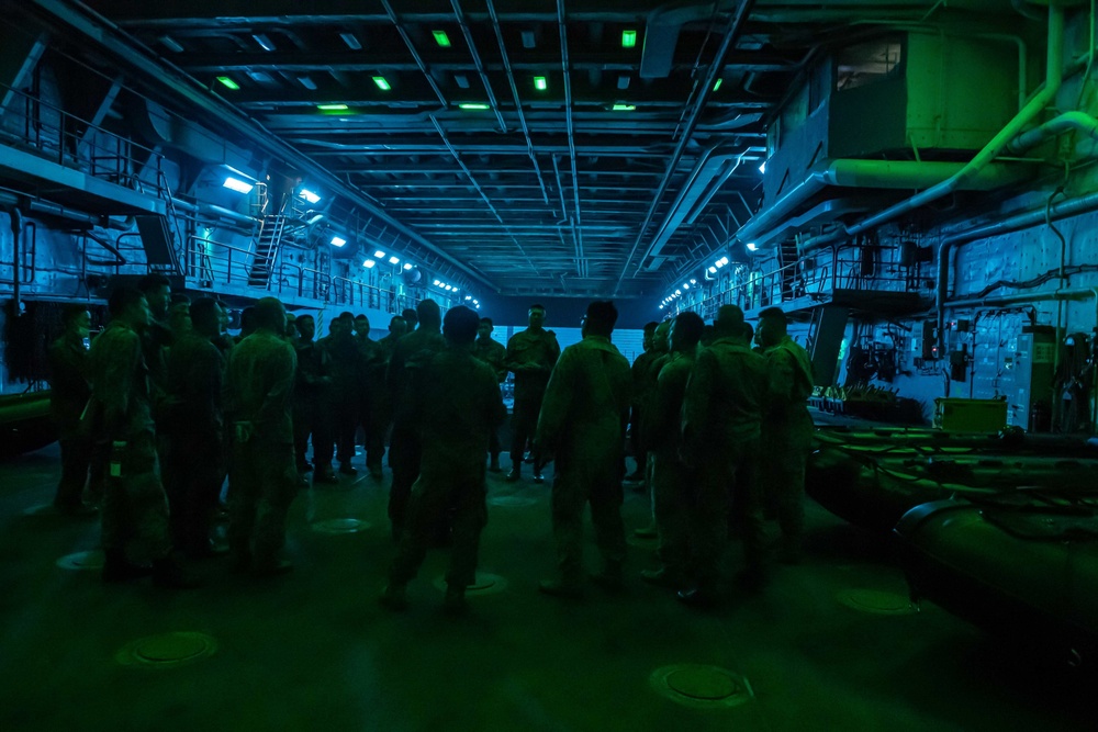 Amphibious Assault Vehicle and Combat Ready Raiding Craft Operations aboard USS New Orleans November 9, 2022