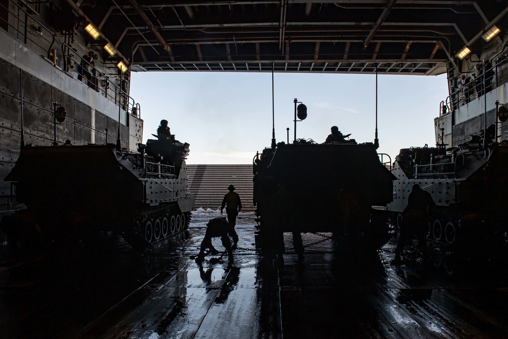 Amphibious Assault Vehicle and Combat Ready Raiding Craft Operations aboard USS New Orleans November 9, 2022