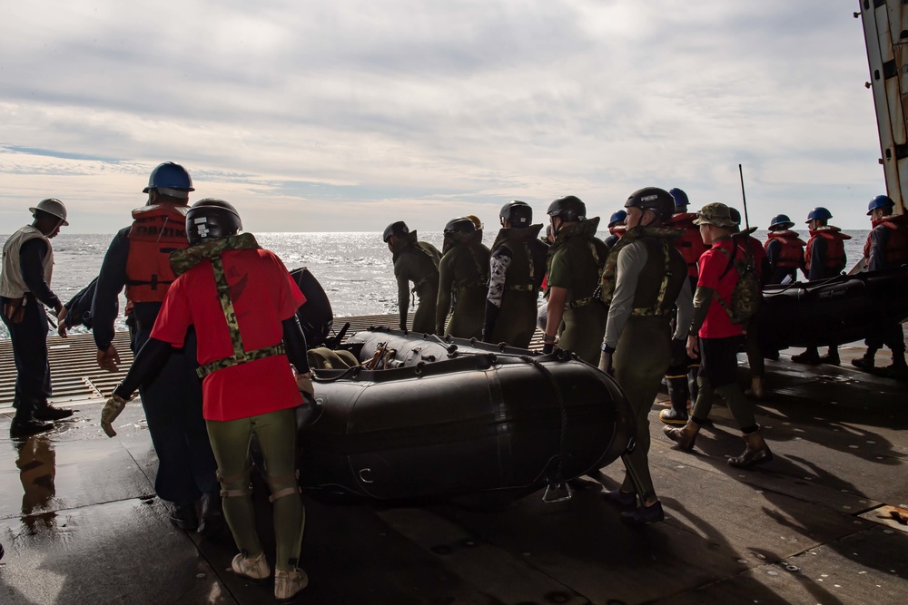 Amphibious Assault Vehicle and Combat Ready Raiding Craft Operations aboard USS New Orleans November 9, 2022