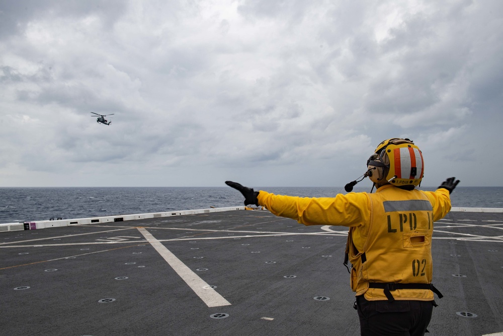 Flight Operations aboard USS New Orleans November 10, 2022