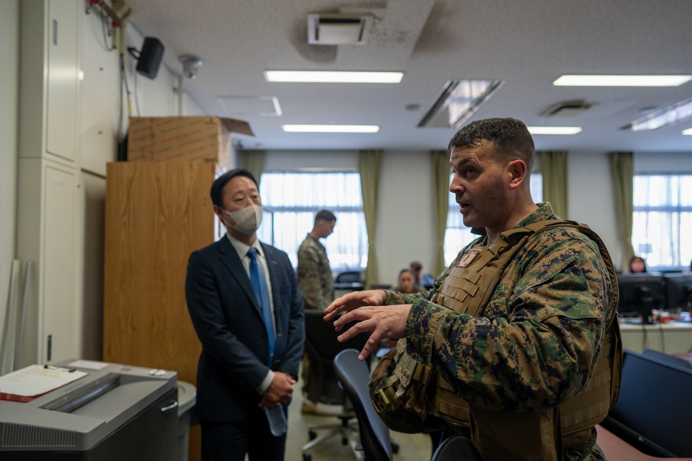 Exercise Active Shield 2022: Mayor Yoshihiko Fukuda visits MCAS Iwakuni