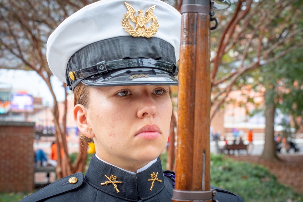 ROTC honor guard cadet