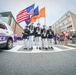 ROTC honor guard leads the parade