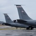 117th Maintenance Group crew chiefs taxi KC-135R Stratotanker