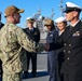 Vice Adm. Kitchener welcomes USS Zumwalt crew home