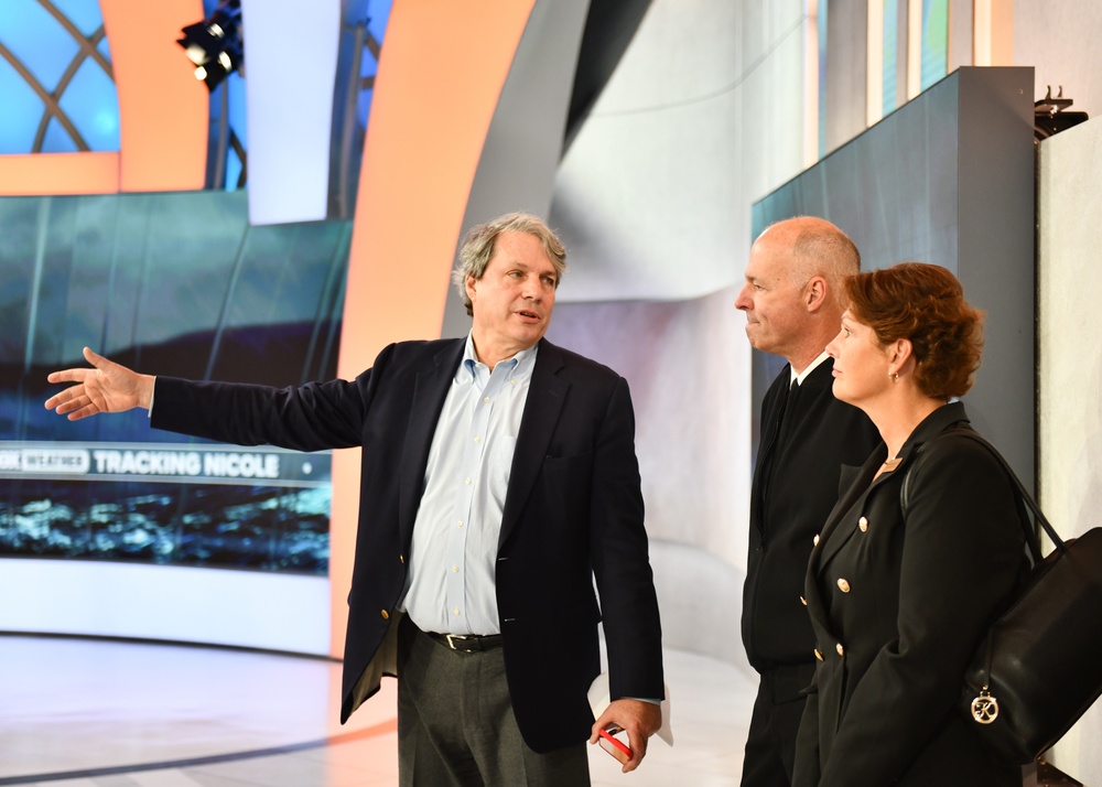 Rear Admiral Christopher Gray Tours Fox News Studios During New York City's Veterans Day Events