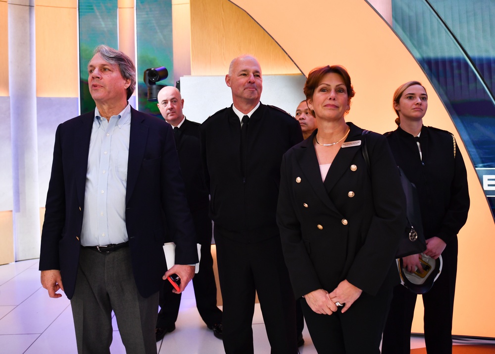 Rear Admiral Christopher Gray Tours Fox News Studios During New York City's Veterans Day Events