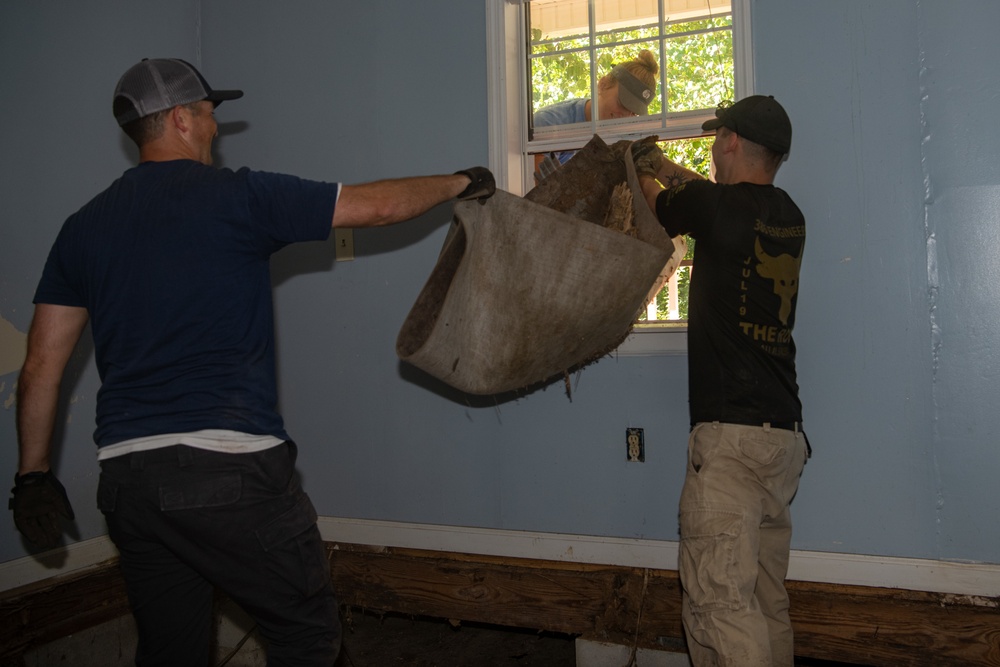 628th CES conducts quarterly volunteer event with local Edisto-Natchez Kussoe Tribe