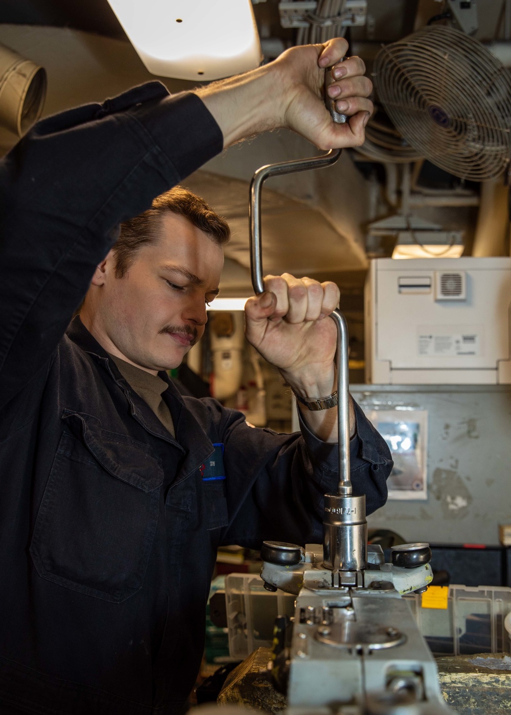 Daily operations aboard USS George H.W. Bush (CVN 77)