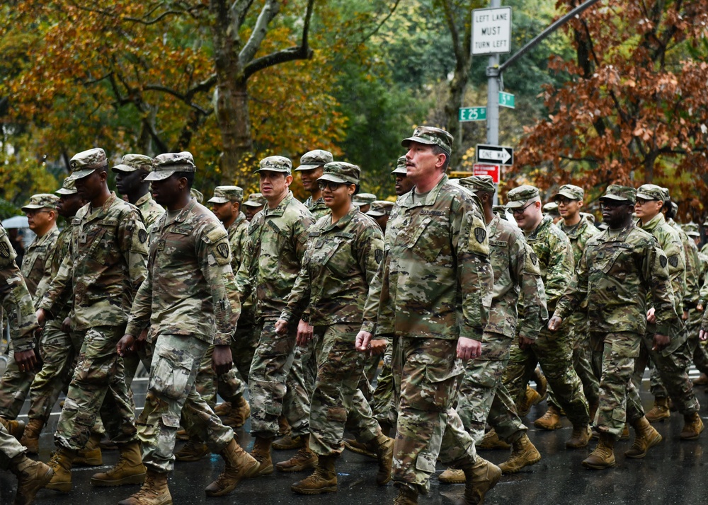 US Service Members Participate in New York City's Annual Veterans Day Parade