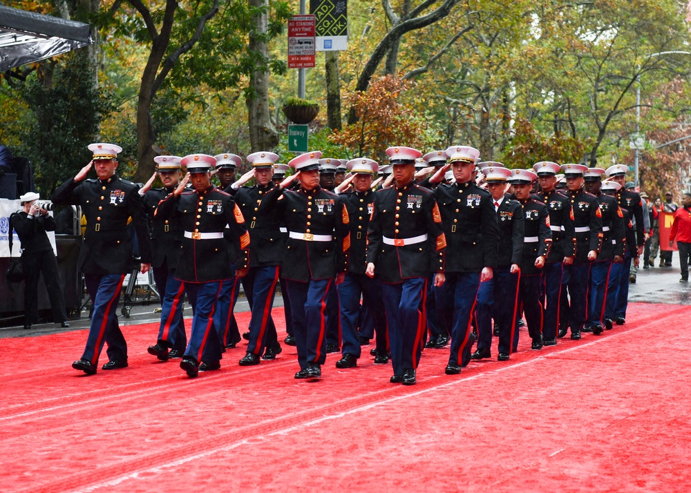 US Service Members Participate in New York City's Annual Veterans Day Parade