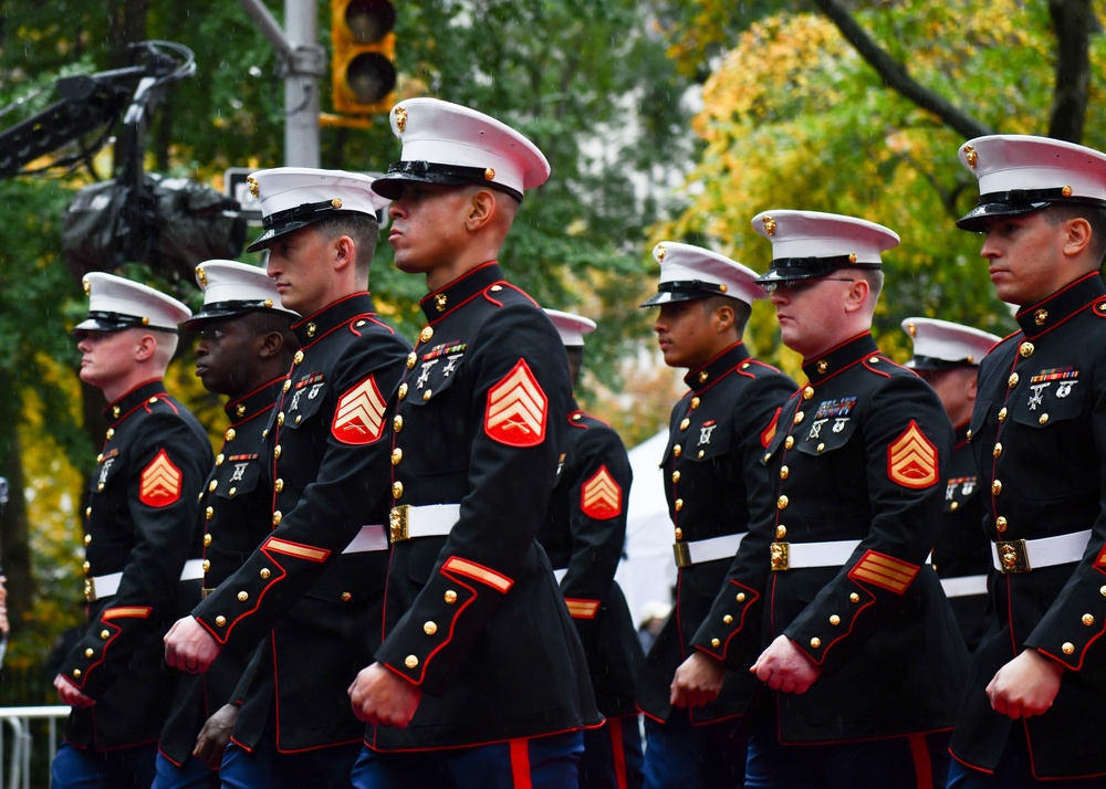 US Service Members Participate in New York City's Annual Veterans Day Parade