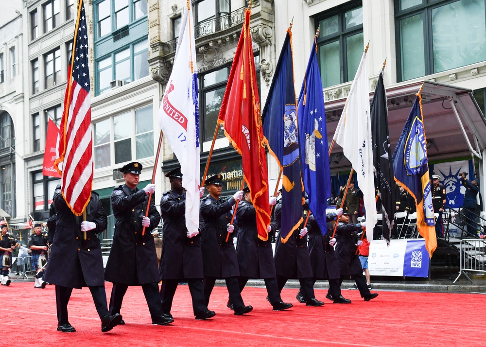 US Service Members Participate in New York City's Annual Veterans Day Parade