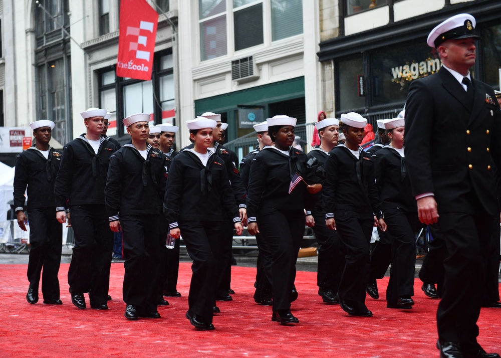 US Service Members Participate in New York City's Annual Veterans Day Parade