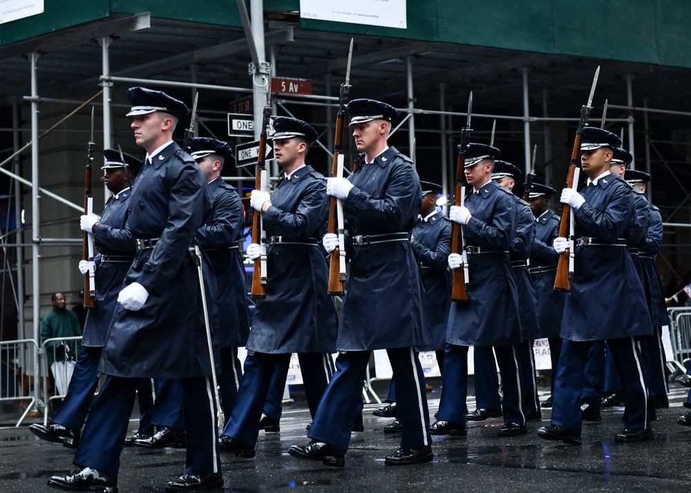 US Service Members Participate in New York City's Annual Veterans Day Parade