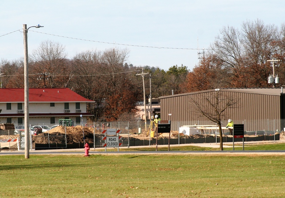 November 2022 construction operations of $11.96 million transient training brigade headquarters at Fort McCoy