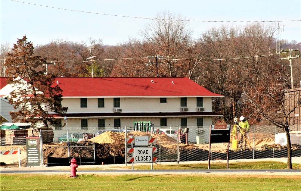 November 2022 construction operations of $11.96 million transient training brigade headquarters at Fort McCoy