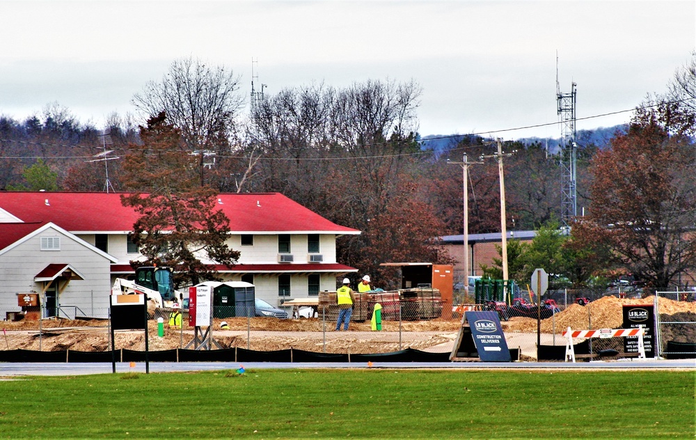 November 2022 construction operations of $11.96 million transient training brigade headquarters at Fort McCoy