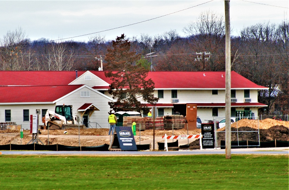 November 2022 construction operations of $11.96 million transient training brigade headquarters at Fort McCoy