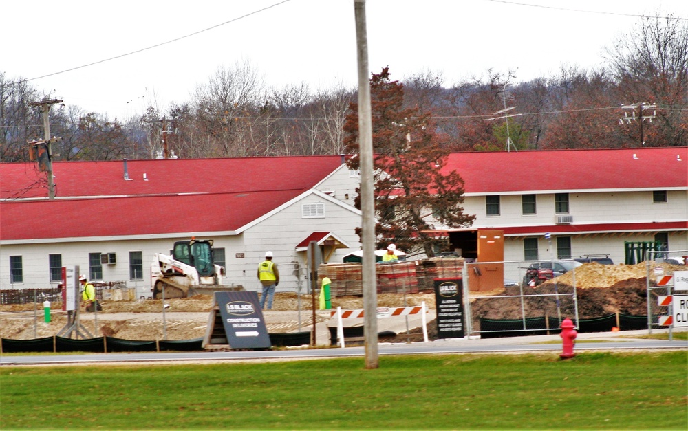 November 2022 construction operations of $11.96 million transient training brigade headquarters at Fort McCoy