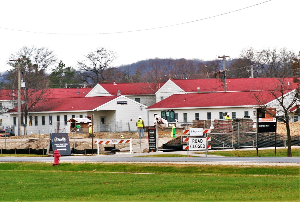 November 2022 construction operations of $11.96 million transient training brigade headquarters at Fort McCoy