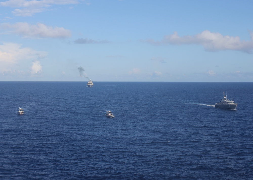 USS Milwaukee and Dominican Navy Work Together in Bilateral Maritime Interdiction Exercise