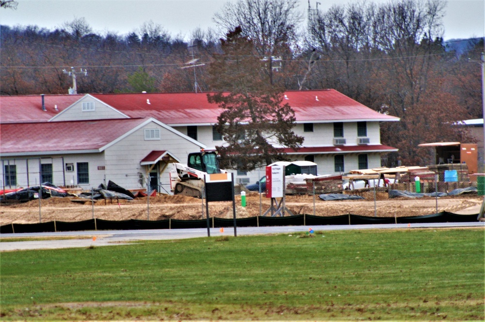November 2022 construction operations of $11.96 million transient training brigade headquarters at Fort McCoy