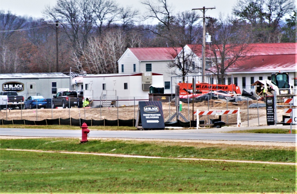 November 2022 construction operations of $11.96 million transient training brigade headquarters at Fort McCoy