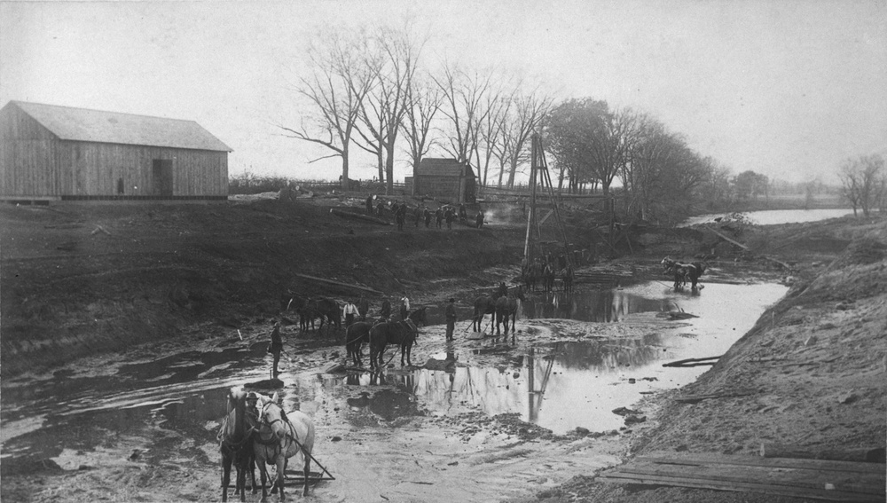 Excavation near lock #36-Hennepin Canal