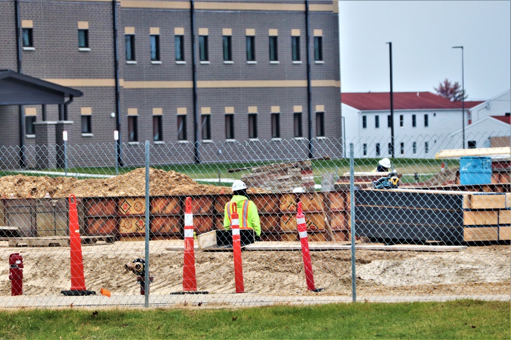 November 2022 construction operations of $11.96 million transient training brigade headquarters at Fort McCoy