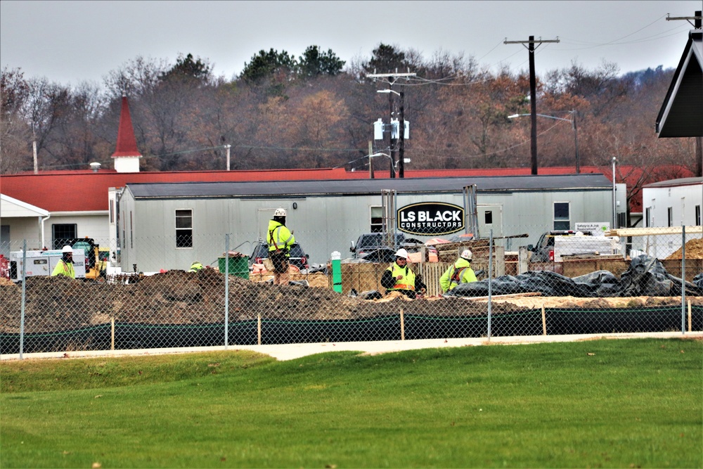November 2022 construction operations of $11.96 million transient training brigade headquarters at Fort McCoy