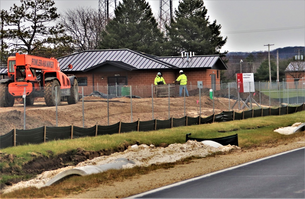 November 2022 construction operations of $11.96 million transient training brigade headquarters at Fort McCoy
