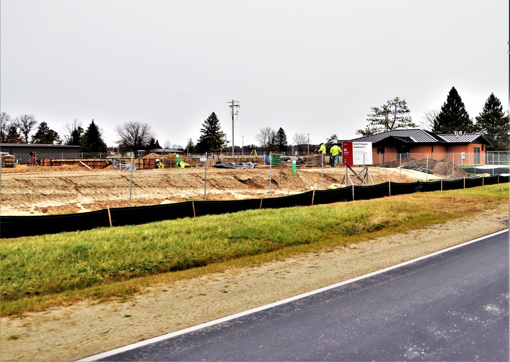 November 2022 construction operations of $11.96 million transient training brigade headquarters at Fort McCoy