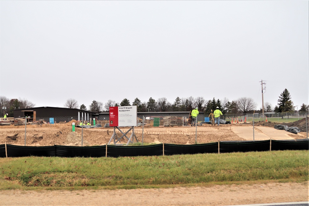 November 2022 construction operations of $11.96 million transient training brigade headquarters at Fort McCoy