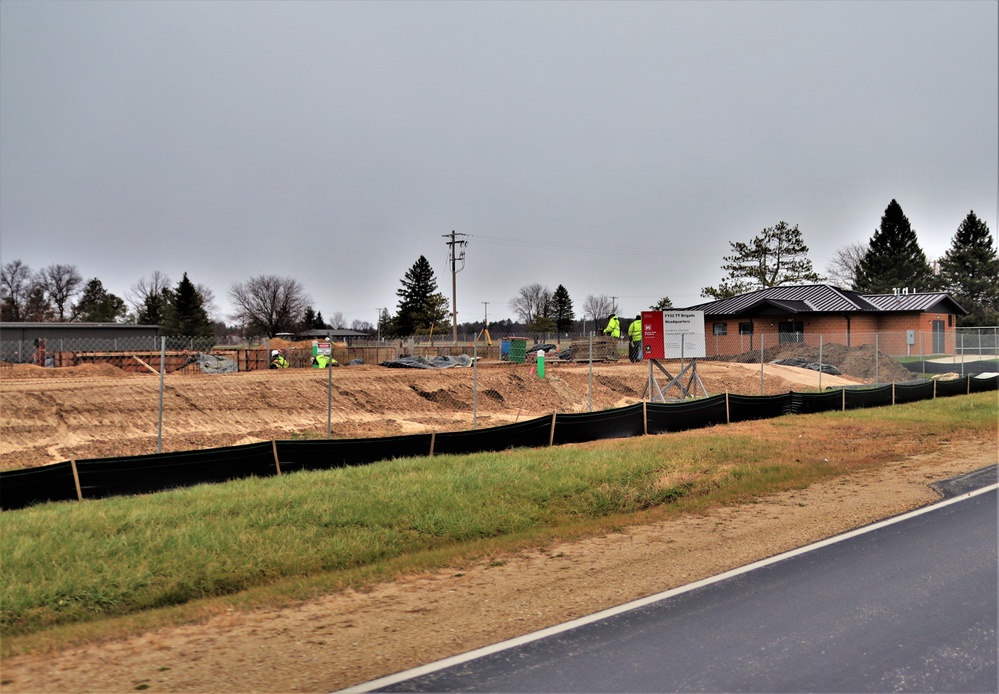 November 2022 construction operations of $11.96 million transient training brigade headquarters at Fort McCoy