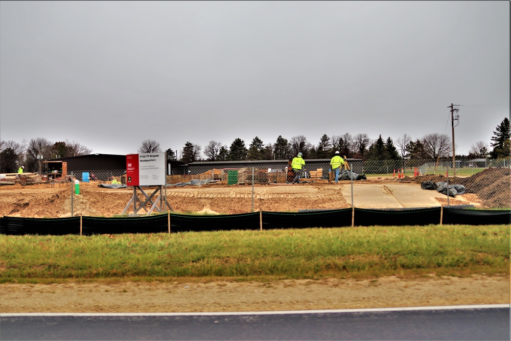November 2022 construction operations of $11.96 million transient training brigade headquarters at Fort McCoy
