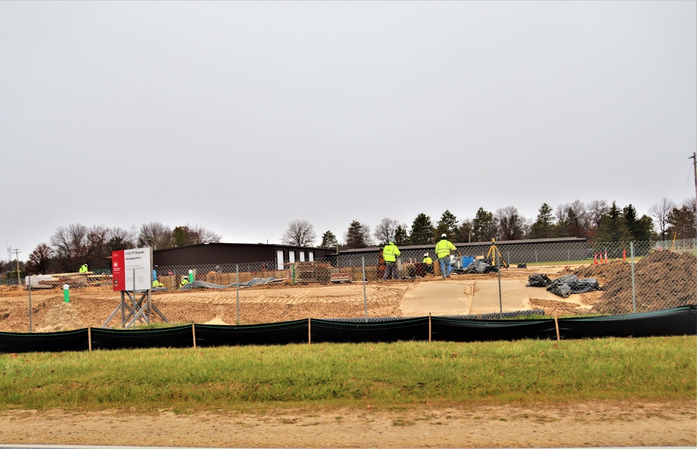 November 2022 construction operations of $11.96 million transient training brigade headquarters at Fort McCoy