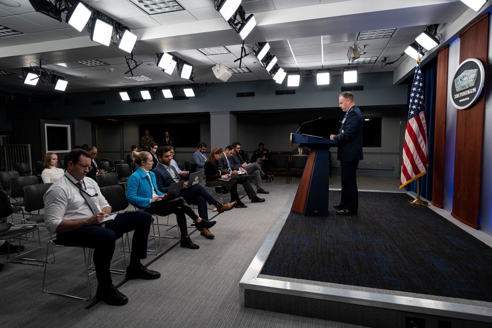 Pentagon Press Secretary Conducts Press Briefing